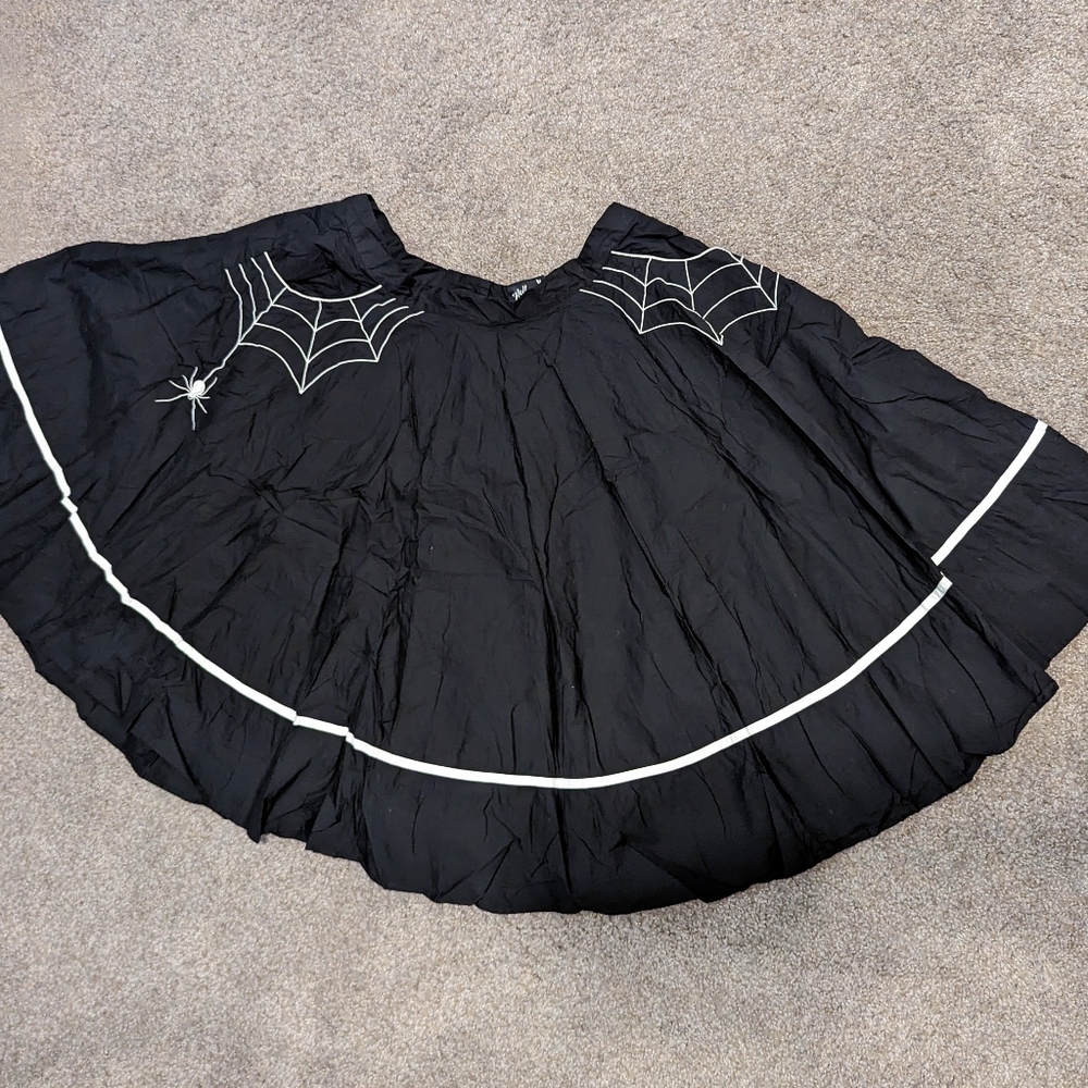 🔮*Like New!* 🔮 HellBunny Spider Web Skirt - WITH POCKETS!